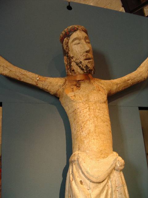 Solsona : Mus�e Dioc�sain, Christ du XII si�cle.