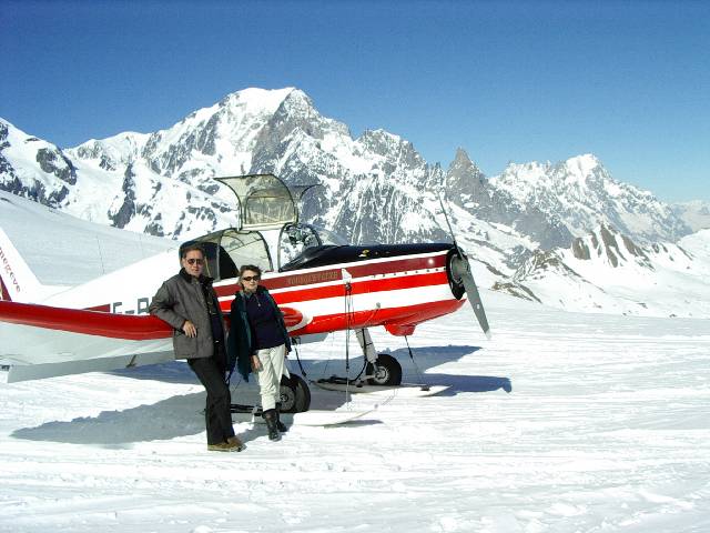 Au Miravidi. Le Mt Blanc derri�re.