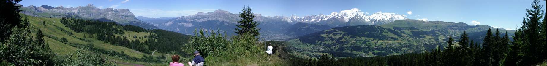 Vue de La Croix des Salles � Meg�ve (74).