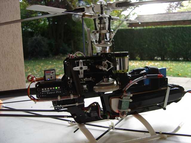 En �tat de vol (sauf les pales) : 1.8 kg (avec le canopy).