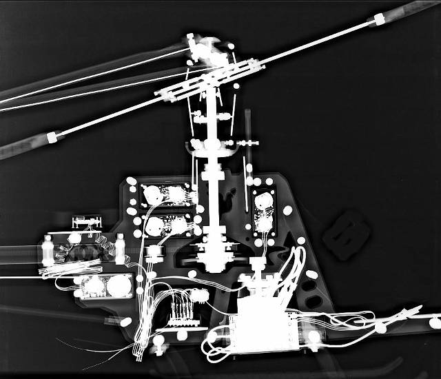 Radiographie du HDX500SAS : vue de cot�.